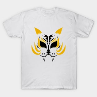 Kitsune Face - Gold T-Shirt